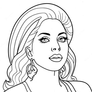 Lady Gaga Ausmalbild | Lady Gaga Ausmalbild