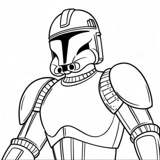 Episches Clone Trooper Schlacht Ausmalbild | Klontruppler Ausmalbild
