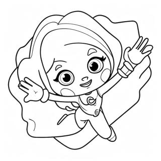 Garnet in Aktion Ausmalbild | Steven Universum Ausmalbild