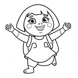 Dora die Entdeckerin Ausmalbild | Dora und Freunde Ausmalbild