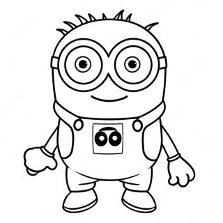 Lila Minion Ausmalbild | Lila Minion Ausmalbild