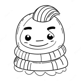 Lustige Roblox Bacon Haare Ausmalbild | Roblox Speck Ausmalbild