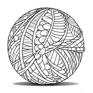Häkelgarn Ball Ausmalbild | Häkeln Ausmalbild
