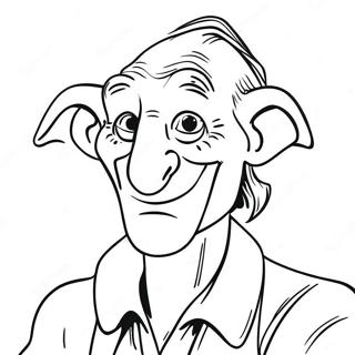 BFG Riese mit freundlichem Lächeln Ausmalbild | BFG Ausmalbild