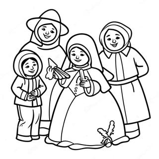 Las Posadas Ausmalbild | Las Posadas Ausmalbild