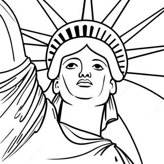 Freiheitsstatue Ausmalbild | Freiheitsstatue Ausmalbild