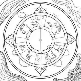 Astrologie Ausmalbild | Astrologie Ausmalbild