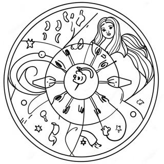 Sternzeichen Ausmalbild | Astrologie Ausmalbild