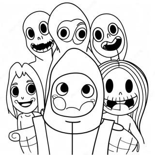 Creepypasta Charaktere Ausmalbild | Creepypasta Ausmalbild