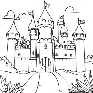 Königliches Schloss Ausmalbild | Königlich Ausmalbild