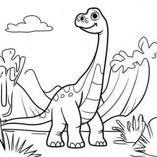 Brachiosaurus Ausmalbild | Brachiosaurus Ausmalbild
