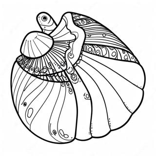 Muschel Ausmalbild | Muschel Ausmalbild