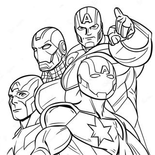 Einfache Avengers Ausmalbild | Einfache Avengers Ausmalbild