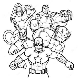 Marvel Superhelden Ausmalbild | Marvel Ausmalbild