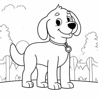 Clifford, der große rote Hund Ausmalbild | Clifford Ausmalbild