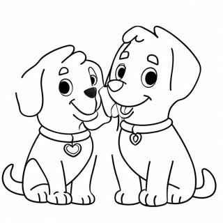 Clifford und Emily Elizabeth Ausmalbild | Clifford Ausmalbild