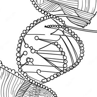 DNA Struktur Ausmalbild | DNA Ausmalbild