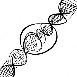Bunte DNA Helix Ausmalbild | DNA Ausmalbild