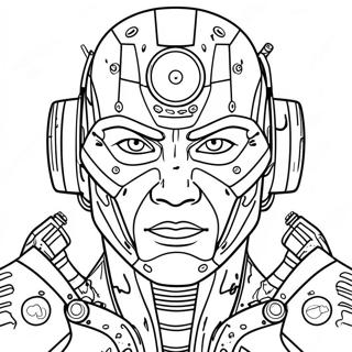 Cyborg Ausmalbild | Zyborg Ausmalbild