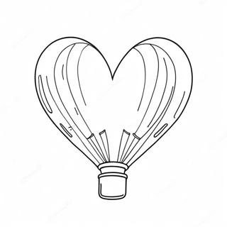 Herzballon Ausmalbild | Herzballon Ausmalbild