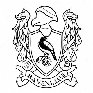 Ravenclaw Hausfarben Ausmalbild | Ravenclaw Ausmalbild