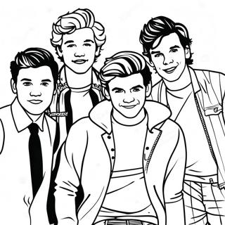 One Direction Ausmalbild | One Direction Ausmalbild