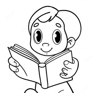 Ich liebe das Lesen Ausmalbild | Ich liebe Lesen Ausmalbild