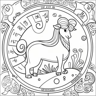 Sternzeichen Ausmalbild | Tierkreiszeichen Ausmalbild