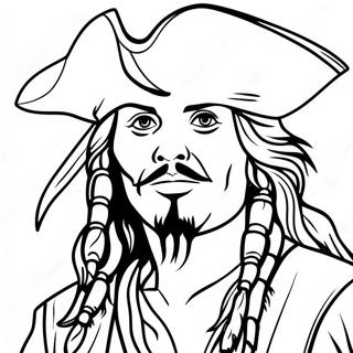 Jack Sparrow Abenteuer Ausmalbild | Fluch der Karibik Ausmalbild