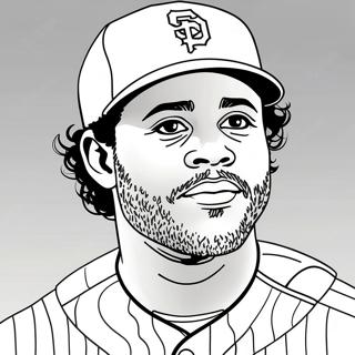 Fernando Tatis Jr Ausmalbild | Fernando Tatis Jr Ausmalbild