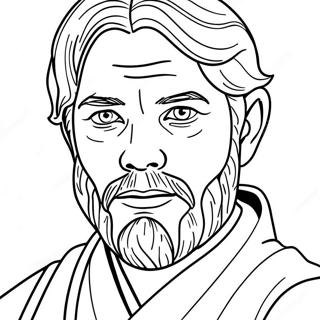 Obi Wan Kenobi Ausmalbild | Obi Wan Kenobi Ausmalbild