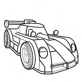 Schnelles Lego Rennwagen Ausmalbild | Lego Auto Ausmalbild