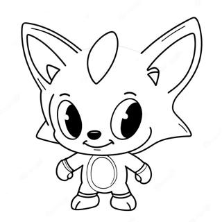 Creme Sonic Ausmalbild | Sahne Sonic Ausmalbild