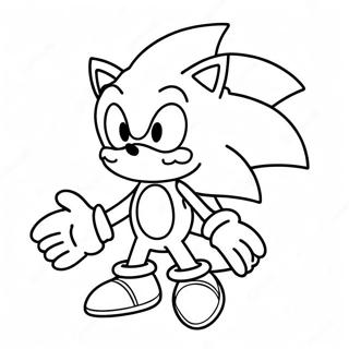 Abenteuerlicher Creme Sonic Ausmalbild | Sahne Sonic Ausmalbild