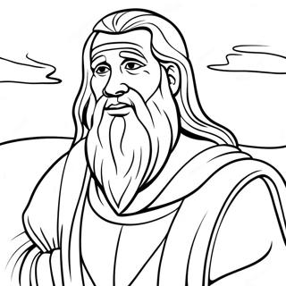 Moses Ausmalbild | Moses Ausmalbild