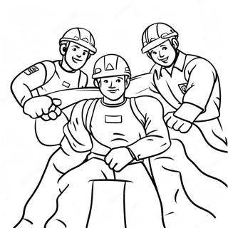Teamwork Ausmalbild | Teamarbeit Ausmalbild