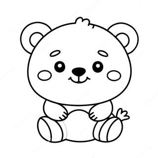 Kawaii Bär Ausmalbild | Kawaii Bär Ausmalbild