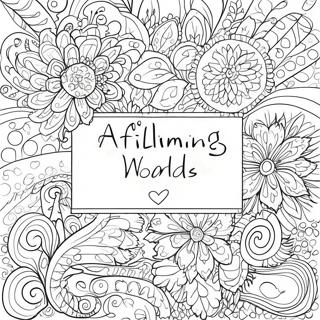 Bestärkende Worte Ausmalbild | Positive Selbstgespräche Ausmalbild