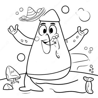 Ausmalbild von Patrick Star | Patrick Stern Ausmalbild