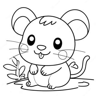 Hamtaro Ausmalbild | Hamtaro Ausmalbild