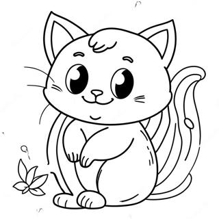 Bananenkatze Ausmalbild | Bananenkatze Ausmalbild