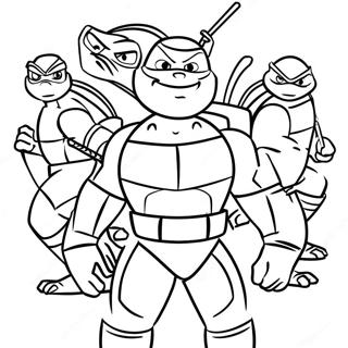 Aufstieg der TMNT Ausmalbild | Aufstieg der TMNT Ausmalbild