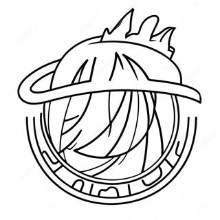 Miami Heat Logo Ausmalbild | Miami Heat Ausmalbild