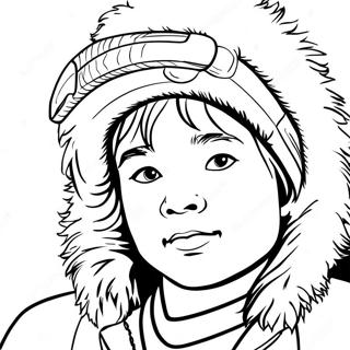 Eskimos Ausmalbild | Eskimos Ausmalbild
