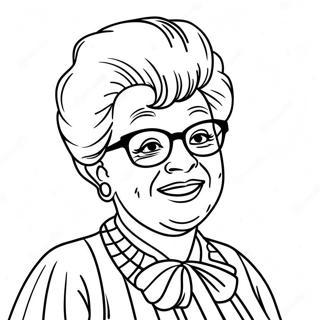 Sophia Petrillo Lustiges Ausmalbild | Goldene Mädchen Ausmalbild
