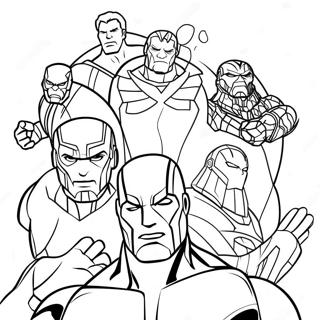 Avengers Infinity War Ausmalbild | Avengers Infinity War Ausmalbild
