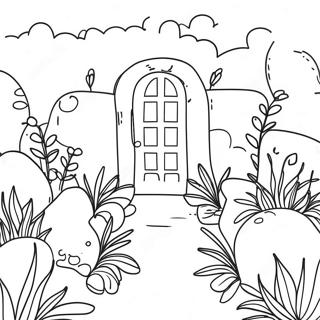 Duftender Kräutergarten Ausmalbild | Kräuter Ausmalbild