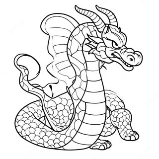 Majestätischer Shenron Ausmalbild | Shenron Ausmalbild