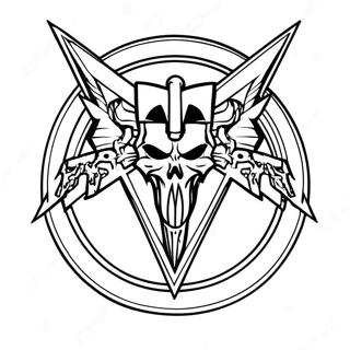 Metallica Logo Ausmalbild | Metallica Ausmalbild