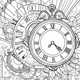 Uhr Ausmalbild | Uhr Ausmalbild